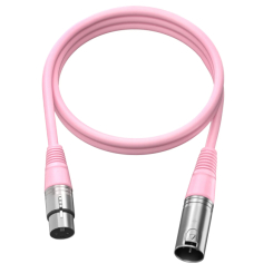 Товары для геймеров - Микрофонный кабель Fifine XLR Male to Femal 1.8m Pink (L9CP)