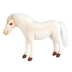 М'які тварини - М'яка іграшка Hansa Білий кінь 37 см (4806021956328)