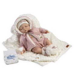 Пупси - Пупс Munecas De Cuna у рожевому одязі 45 см (8436587143229)