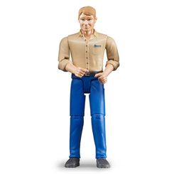 Фігурки чоловічків - Ігрова фігурка Bruder Чоловік в блакитних джинсах (60006)