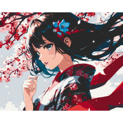 Товары для рисования - Картина по номерам Art Craft Девушка с сакурой 40 х 50 см (16107-AC) Товары для рисования - Картина по номерам Art Craft Девушка с сакурой 40 х 50 см (16107-AC)