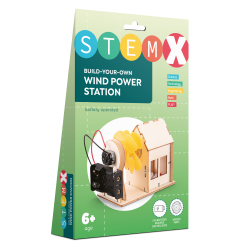 3D-пазлы - 3D пазл StemX Деревянная ветряная станция на батарейках (73667)