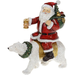 Аксессуары для праздников - Фигура Santa Christmas Lantern red BonaDi DP186313