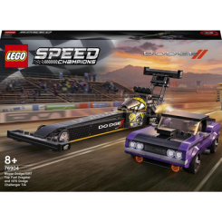 Конструктори LEGO - Конструктор LEGO Speed Champions Mopar Dodge//SRT Top Fuel Dragster and 1970 Dodge Challenger T/A (76904)