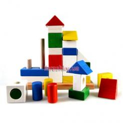 Розвивальні іграшки - Іграшка з дерева Пірамідка-конструктор Замок Руді (Ду-23)