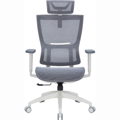 Меблі для геймерів - ​Крісло OfficePro Elegant White/Light Gray (OC660-W-LG-LG)