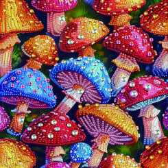 Мозаика - Алмазная мозаика Brushme Цветные мухоморы (BH015)