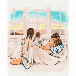 Товари для малювання - Картина за номерами Brushme Материнське тепло (BS53276) Товари для малювання - Картина за номерами Brushme Материнське тепло (BS53276)