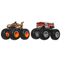 Автомоделі - Набір машинок Hot Wheels Monster Trucks Tiger shark vs 5 Alarm (FYJ64/JCC76)