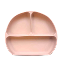 Товары по уходу - Тарелка Lindo Секционная на присоске бежевая (4890211049655)