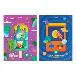 Канцтовары - Картон цветной Kite 10 листов А4 (K23-1255) Канцтовары - Картон цветной Kite 10 листов А4 (K23-1255)