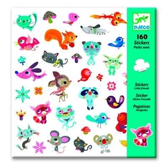 Набори для творчості - Набір паперових наклейок з малюнком DJECO Маленькі друзі (DJ08842)