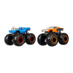 Транспорт і спецтехніка - Набір машинок Hot Wheels Monster trucks Синя і помаранчева (FYJ64/GBT69)