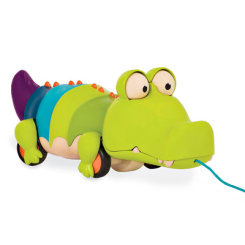 Развивающие игрушки - Игрушка-каталка Battat Крокодил Щелк-клаус (BX1674Z)
