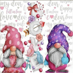 Мозаика - Алмазная картина Strateg Гномы любви 30 х 30 см (4823113868970/1HEE13837)