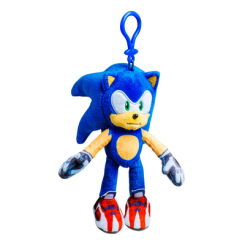Брелоки -  М'яка іграшка на кліпсі Sonic prime Сонік-спортсмен 15 cм (SON7004B)