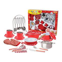 Детские кухни и бытовая техника - Набор кухонной посуды Champion Делюкс эмалированная (CH51015-RED)