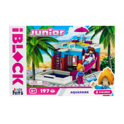 Конструктори з унікальними деталями - Конструктор IBLOCK Junior Kids hits Аквапарк 197 деталей (KH08/004/3)