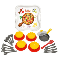 Дитячі кухні та побутова техніка - Набір посуду Tigres Піца на білому підносі (39896/1)