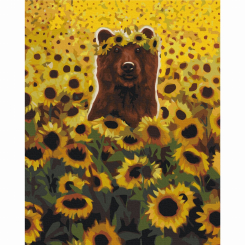 Товары для рисования - Картина по номерам Brushme Солнечный мишка (BS53474)