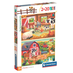 Пазлы - Пазл Clementoni The Farmyard Family 2 по 20 элементов (24818) Пазлы - Пазл Clementoni The Farmyard Family 2 по 20 элементов (24818)