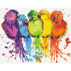 Товары для рисования - Картина по номерам Art Craft Радужные попугаи 40 х 50 см (10617-AC)