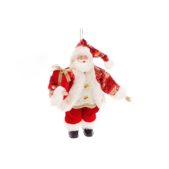 Аксесуари для свят - Фігурка новорічна BonaDi Санта м'яка 25 см Червоний з білим (NY14-415) (MR62776)