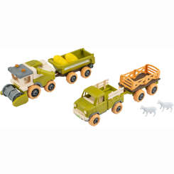 Транспорт і спецтехніка - Ігровий набір Otamanko Веселий хутір Комбайн, вантажівка і вівці (532.01.67)