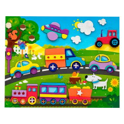 Наборы для творчества - Набор для творчества Apli Krapli Аппликация Транспорт (2222433090016)