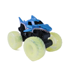 Автомодели - Автомодель Monster Jam Megalodon голубая с белыми колесами 1:43 (6071190/1)