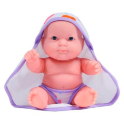 Пупсы - Пупс JC Toys Боб с фиолетовым полотенцем 20 см (JC16822-3)