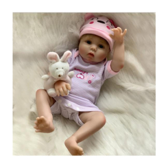 Пупсы - Силиконовая коллекционная кукла Reborn Doll Девочка Мила 55 см (212)