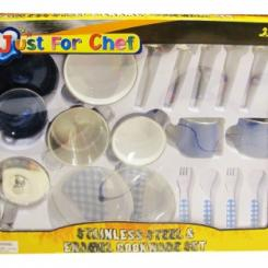Дитячі кухні та побутова техніка - Набір із нержавіючої сталі та емалі Champion (CH2022SEM)