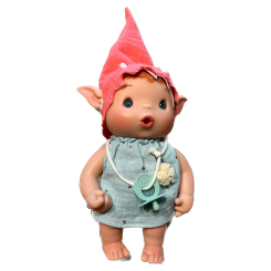 Ляльки - Лялька Nines d'Onil Duendys Ельф у рожевому ковпаку з білими крапками (8435054303746/6) Ляльки - Лялька Nines d'Onil Duendys Ельф у рожевому ковпаку з білими крапками (8435054303746/6)