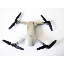 Радиоуправляемые модели - Квадрокоптер RC E68 c WiFi камерой и складным корпусом на радиоуправлении Серебристый (drone68silver)