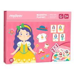 Настольные игры - Магнитная игра Mideer Sweet girl 2 в 1 (MD3233)
