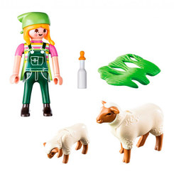 Конструкторы с уникальными деталями - Конструктор Playmobil Special plus Фермер с овечками (9356) (6333973)