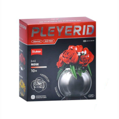 Конструктори з унікальними деталями - Конструктор Sluban Квіти у вазі Троянди 525 деталей (M38-P8061) Конструктори з унікальними деталями - Конструктор Sluban Квіти у вазі Троянди 525 деталей (M38-P8061)