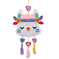 Наборы для творчества - Набор для творчества Apli Krapli Сшей сам подвес на стену из фетра Лама (2222438693014)