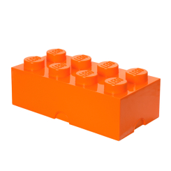 Боксы для игрушек - Бокс для хранения LEGO Lifestyle Кирпич 8 оранжевый (40041760)