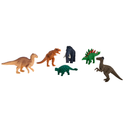Фигурки животных - Набор фигурок Mojo Динозавры велоцираптор, тиранозавр, анкилозавр, стегозавр, игуанодон, мамонт (380082/1)