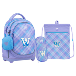 Рюкзаки и сумки - Набор Kite Wonder рюкзак, пенал, сумка W check (SET_WK22-724S-1)