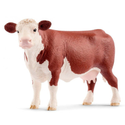 Фігурки тварин - Пластикова фігурка Schleich Герефордська корова 13,8 х 4 х 7,9 см (13867)