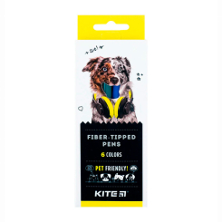 Канцтовары - Фломастеры Kite Dogs 6 цветов (K22-446)