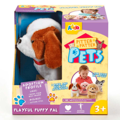 Мягкие животные - Роботизированная игрушка Addo Pitter patter pets Щенок бело-коричневый (315-11121/3)