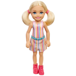 Куклы - Кукла Barbie Club Chelsea Блондинка в полосатом топе (DWJ33/GXT38)