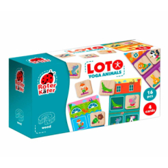 Настольные игры - Настольная игра Roter Kafer Лото Йога для животных (RW4012)