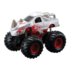 Транспорт и спецтехника - Машинка Maisto Earth shockers Носорог бело-красная инерционная (21144/21144-17)