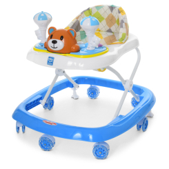 Манежи, ходунки - Детские ходунки Мишка с силиконовыми колесами Bambi M 3656-S Голубой (MAS40426)