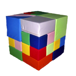 Ігрові комплекси, гойдалки, гірки - М'який конструктор Tia-Sport Кубик Рубика 28 елементів (sm-0411) (772)